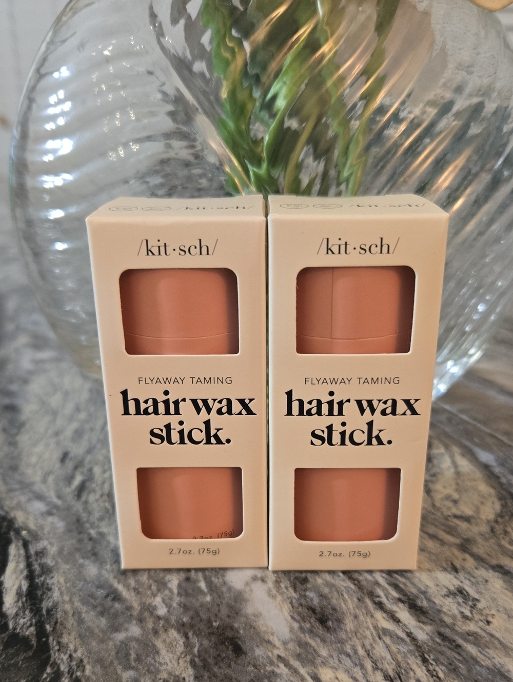 Kitsch Flyaway Taming Hair Wax Stick - Peachy Nude